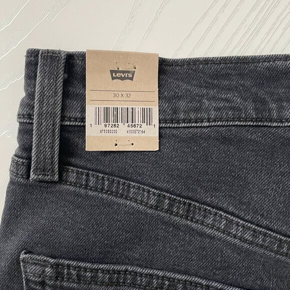 Levi's Women's Ribcage Bell Jeans 30x32 Black Super High Rise Flare Denim Slim - Picture 7 of 10